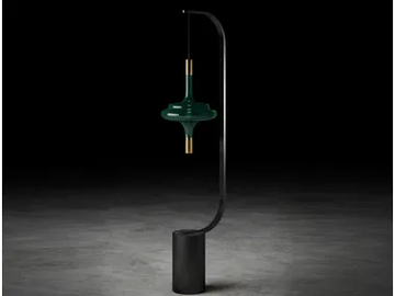 PYRIA - Brass floor lamp by Cider Edition - view 2